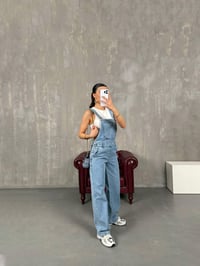 Mavi Salopet Denim Tulum Gaus00019GausTULUMGU1001030