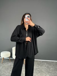 Samira Siyah Yumuşak Fitilli İkili TakımGausTAKIMGU002552