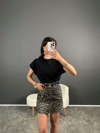 Leoparlı Mini Etek GausETEKGU007205