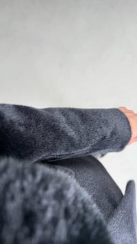 Siyah Astarlı Kemerli Premium Kürk Ceket GAUS-00936GAUSCEKETGAUS-00936