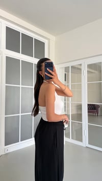 Siyah Boncuk İpli Modal Kumaş Şalvar Pantolon GAUS-01676GAUSPANTOLONGAUS-01676