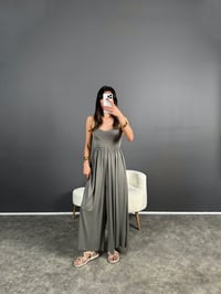 Valona Premium Gri Modal Kumaş TulumGausTULUMGU004769