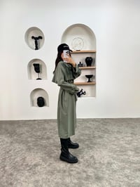 Wendy Haki Kemerli Astarsız Muadil TrençkotGausKABANGU008968