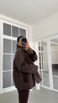 Kahve İçi Kürklü Düğmeli Cep Detaylı Mont GAUS-02151GAUSPuffer JacketsGAUS-02151