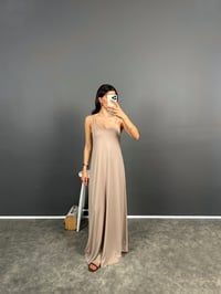 Amor Vizon Askılı Modal Kumaş Uzun ElbiseGausELBİSEGU008607