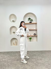Este Beyaz Üç İplik Şardonlu Eşofman TakımıGausTAKIMGU00903545