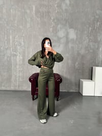 Galew Haki Oys Modal Kumaş TakımGausTAKIMGU00904003