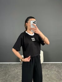 Premium Siyah Baskılı TshirtGausTSHIRTGU004696