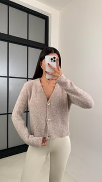 Bej Düğmeli Triko Hırka GAUS-00224GAUSHIRKAGAUS-00224