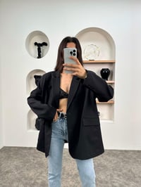 Pecho Siyah Astarlı Blazer CeketGausCEKETGU009017