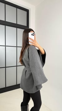 Antrasit Kuşaklı Premium Kaşe Panço GAUS-00443GAUSPançoGAUS-00443