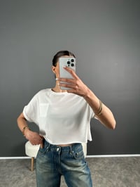 Beyaz Cepli Tshirt GausTSHIRTGU007267