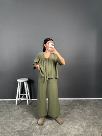 Jil Haki Pinterest Keten İkili TakımGausTAKIMGU008134