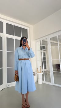 Mavi Tencel Denim Etek GAUS-01871GAUSETEKGAUS-01871