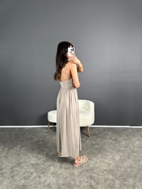 Valona Premium Bej Modal Kumaş TulumGausTULUMGU007071