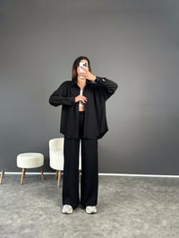 Samira Siyah Yumuşak Fitilli İkili TakımGausTAKIMGU002552