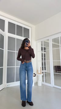 Mavi Likralı Kemerli Jean GAUS-02155GAUSDenim PantsGAUS-02155