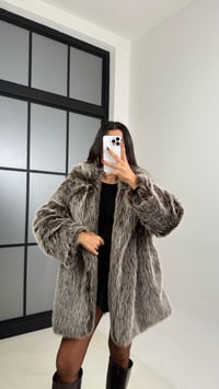 Kahve Yakalı Astarlı Cepli Premium Kürk GAUS-00456GAUSPuffer JacketsGAUS-00456