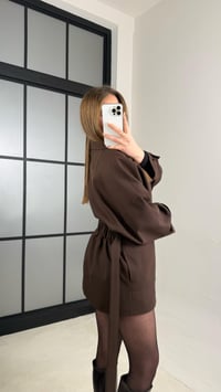 Acı Kahve Astarlı Kuşaklı Premium Trençkot GAUS-00977GAUSTRENÇKOTGAUS-00977