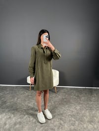 ORJ Haki Denim Elbise GausELBİSEGU004560