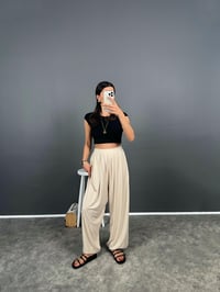 Brulle Bej Rahat Kesim Modal Dokuma Şalvar PantolonGausPANTOLONGU008414