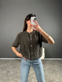Yeşil Önü Cepli Kapri Kol HırkaGausHIRKAGU004251