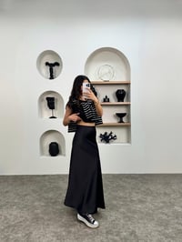 Oliv Siyah Maxi Saten EtekGausETEKGU008935