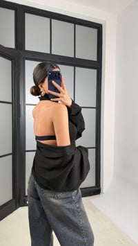 Siyah Bolero Detaylı İkili Triko Takım GAUS-01170GAUSBLUZGAUS-01170