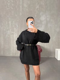 Arow Siyah Triko Oversize KazakGausKAZAKGU10085