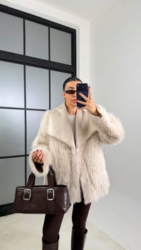 Taş Çift Taraflı Tasarım Kürk Mont GAUS-00691GAUSMONTGAUS-00691