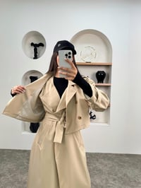 Espe Taş Premium Astarlı İkili Sihirli TrençkotGausKABANGU0090344