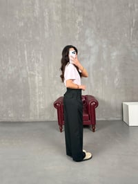 Rigal Siyah Ön Düğme Detaylı Kumaş PantolonGausPANTOLONGU100750