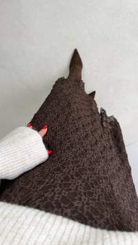 Acı Kahve Beli Lastikli Astarlı Dantel Etek GAUS-00930GAUSETEKGAUS-00930