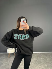 Colin Siyah Şardonlu Oversize SweatshirtGausSWEATSHIRTGU002529