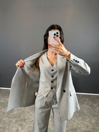 Polito Açık Gri Premium Üçlü Takım GausTAKIMGU004381