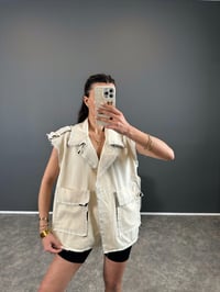 Gabardin Cepli Oversize Yelek GausYELEKGU004459