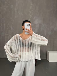 Beyaz Ajurlu Triko Gaus00027GausTRİKOGU1001061