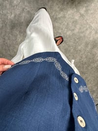 Olist Lacivert Nakışlı Astarlı Yelek GausYELEKGU008419