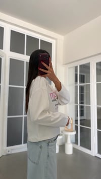 Beyaz Baskılı Bluz GAUS-02347GAUSالبلوزات GAUS-02347