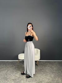 Eliow Gri Bol Paça Beli Lastikli PantolonGausPANTOLONGU007139