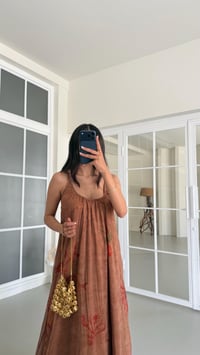 Taba Ayarlanabilir Askılı Astarlı Desenli Elbise GAUS-01642GAUSELBİSEGAUS-01642