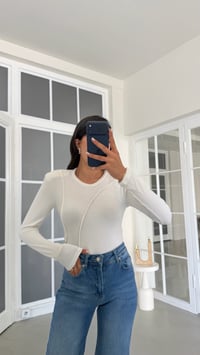 Ekru Vatkalı Basic Bluz GAUS-02163GAUSBlouseGAUS-02163