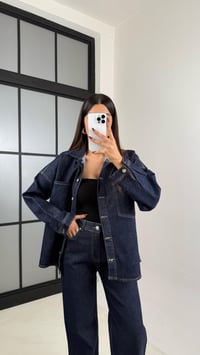 Lacivert Denim Gömlek Pantolon Takım GAUS-00220GAUSTAKIMGAUS-00220