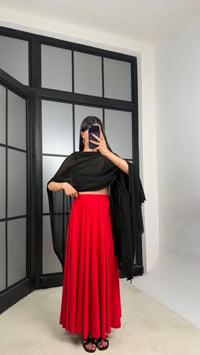 Kırmızı Modal Kumaş Basic Etek GAUS-01559GAUSETEKGAUS-01559
