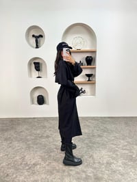 Wendy Siyah Kemerli Astarsız Muadil TrençkotGausKABANGU008966