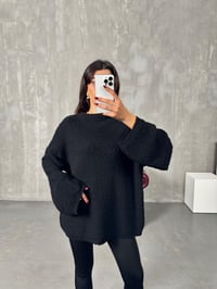 Flix Siyah Tasarım Detaylı KazakGausKAZAKGU00903888