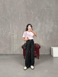 Rigal Siyah Ön Düğme Detaylı Kumaş PantolonGausPANTOLONGU100750