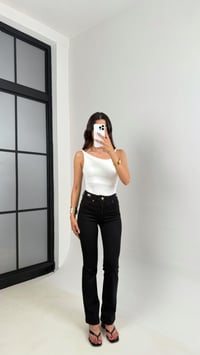 Siyah Gold Tokalı Flare Jean Gaus00631GausDENİM PANTOLONGU1002472