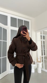 Acı Kahve Dik Yaka MD Muadil Astarlı Kaban GAUS-02366GAUSKABANGAUS-02366