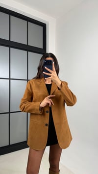 Camel Astarlı Blazer Süet Ceket GAUS-00605GAUSCEKETGAUS-00605